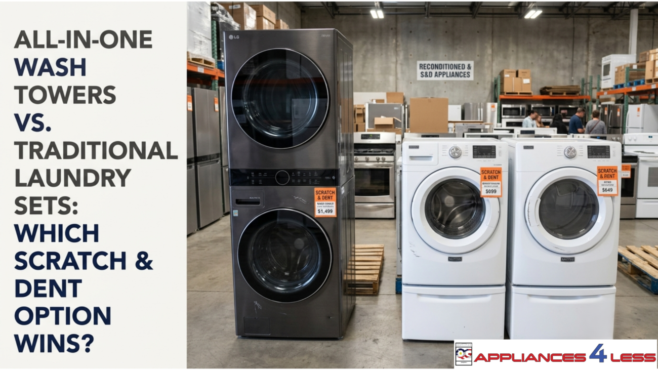 All-In-One Wash Tower Vs Traditional Laundry Set