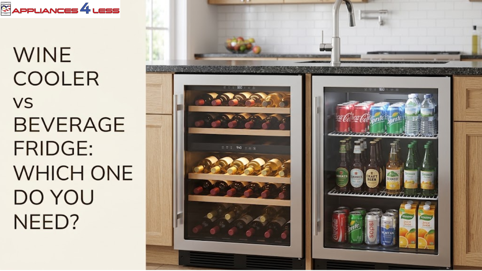 Wine Cooler vs Beverage Fridge