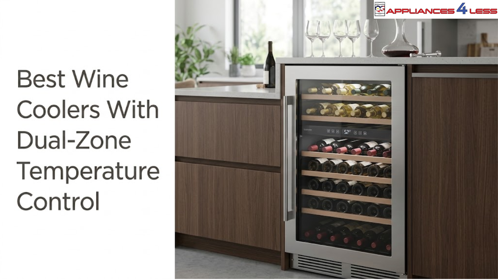 Wine Coolers With Dual-Zone