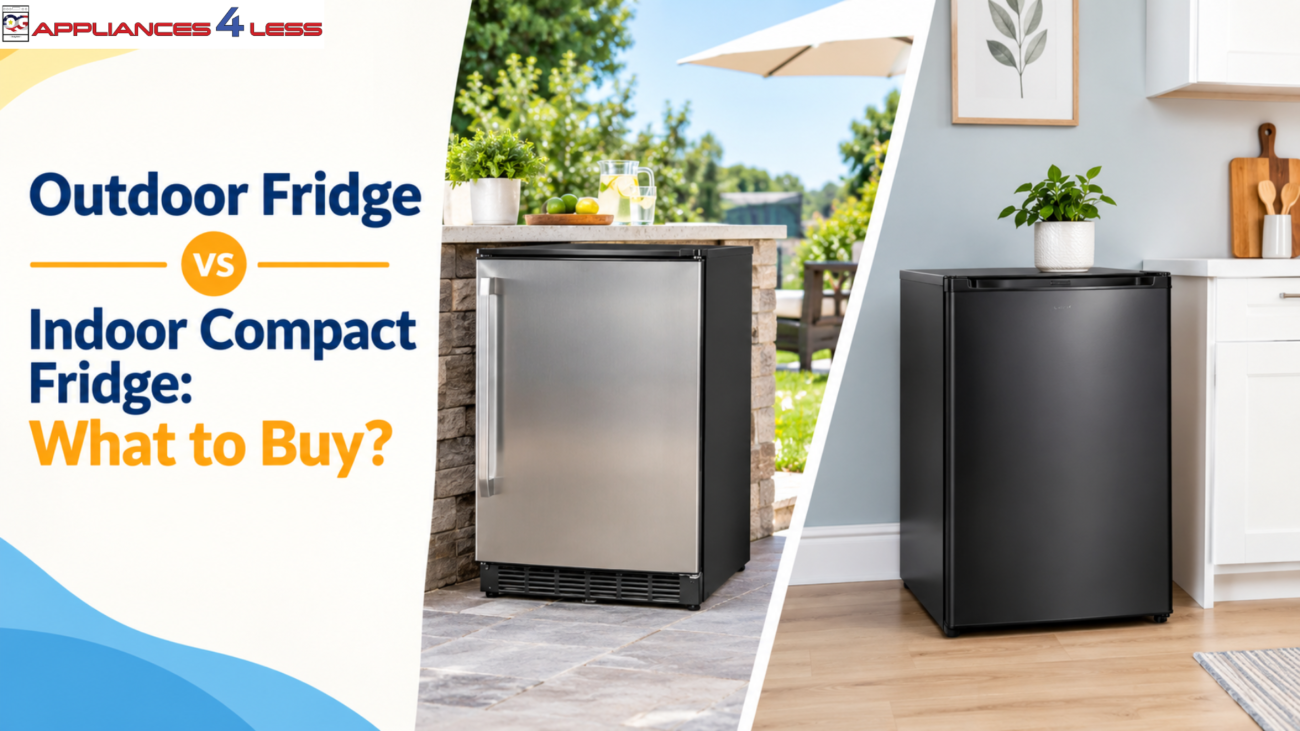 Outdoor vs Indoor Compact Fridge